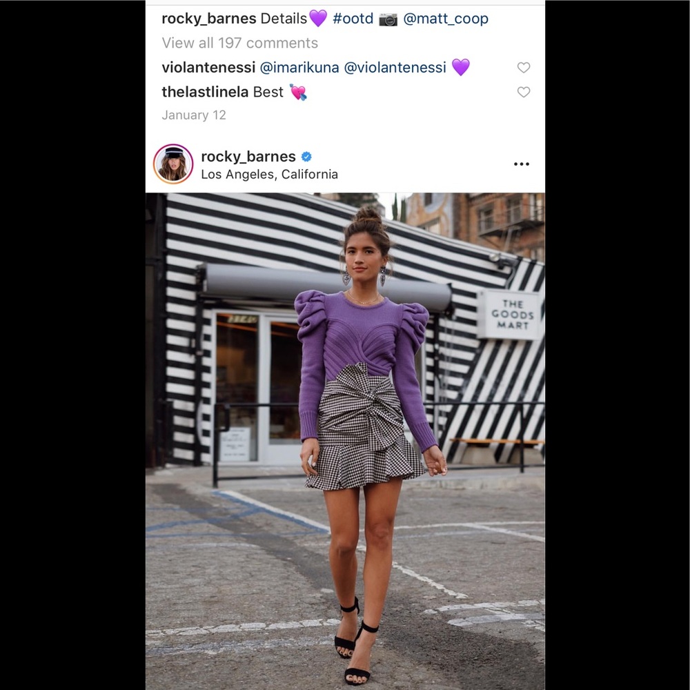 veronica Beard gingham skirt